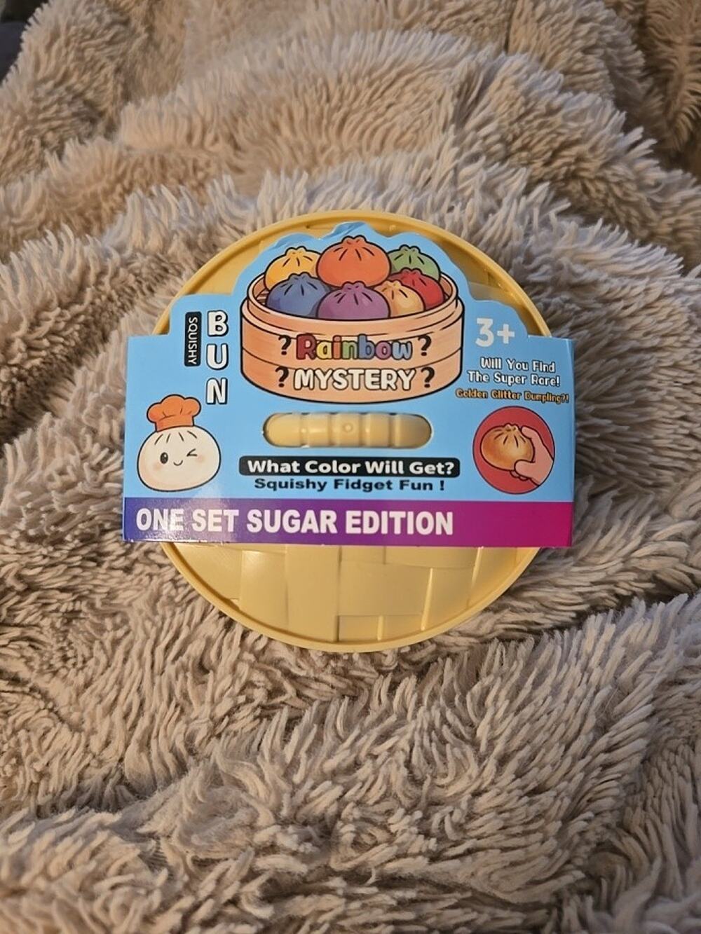 Rainbow Squishy Dumpling Mystery Bun Sugar Edition Blind Pack Squeezable -
